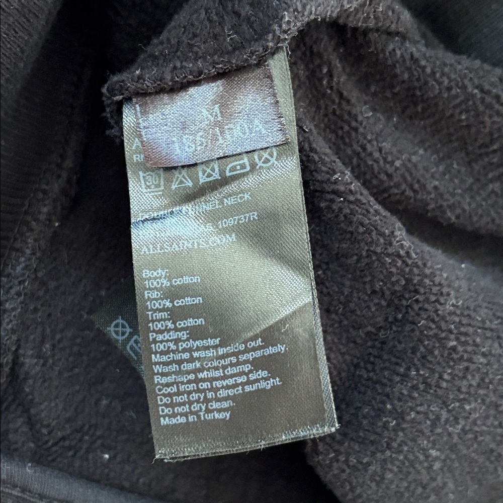 Allsaints Cotton Funnel Neck Sweatshirt - Picture 8 of 8